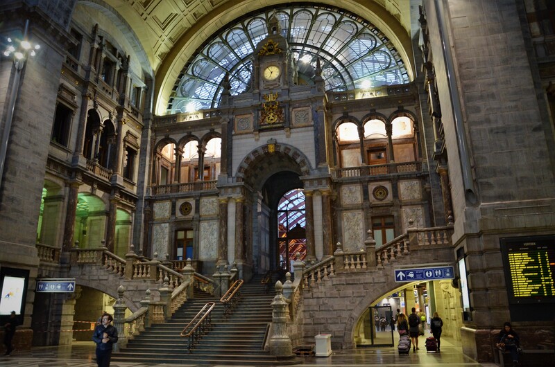 Antwerp Railway Station. Belgium.
