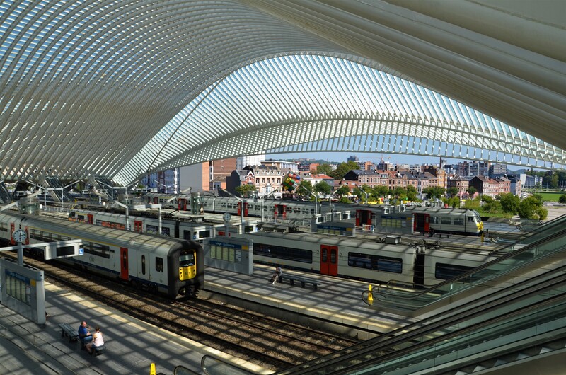 Estación de Guillemins en Lieja. Bélgica. 