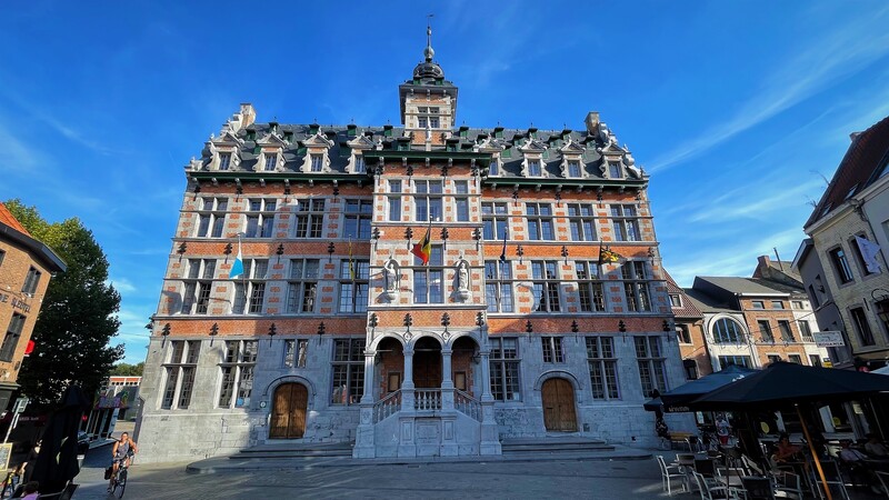 Town Hall in City Halle in Belgium 
