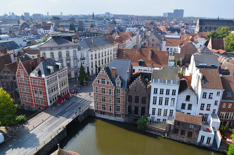 Miasto Gandawa w Belgii.
Ghent City in Belgium. 